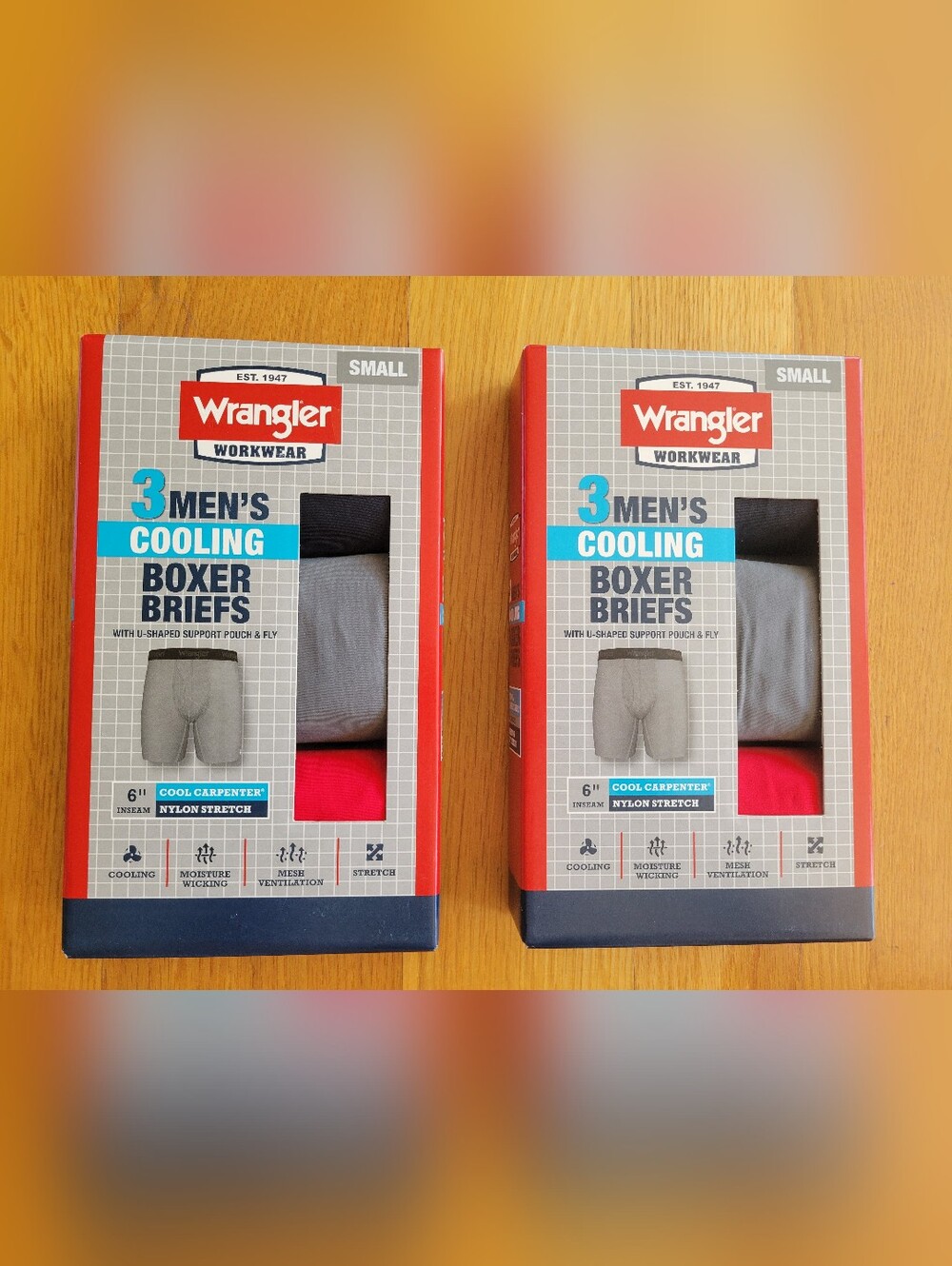 New mens size small boxer briefs (two packs)